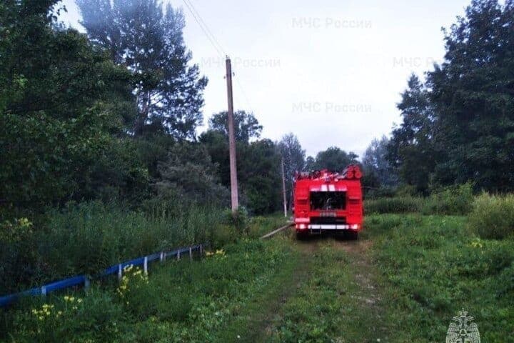 In Khomutovo in a fire killed a pensioner