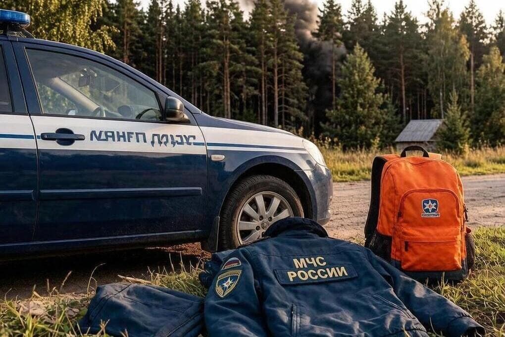 В Подмосковье тушат пожар в СНТ «Ленинец»