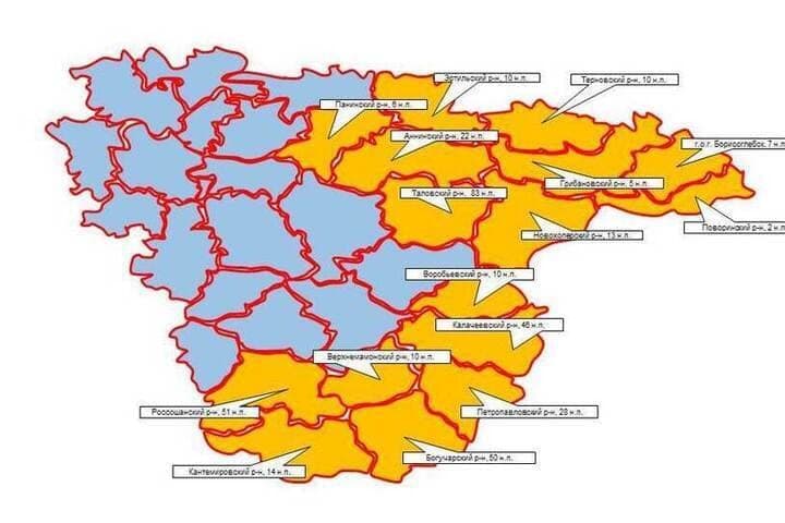 In 16 municipalities of the Voronezh region, a high level of fire danger remains