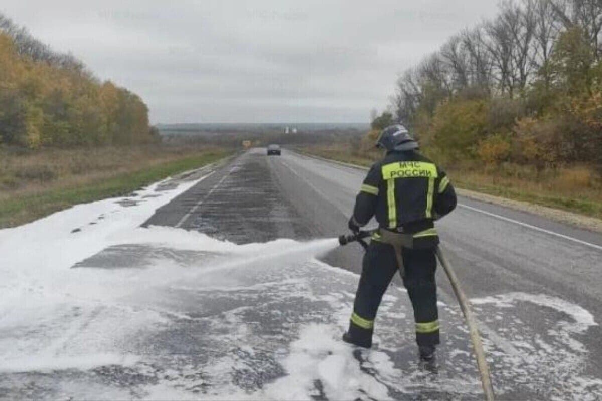 In the Orel region faced 2 trucks