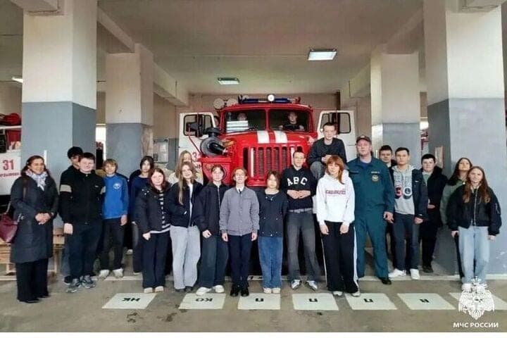 Kardymov schoolchildren visited the 31st fire station