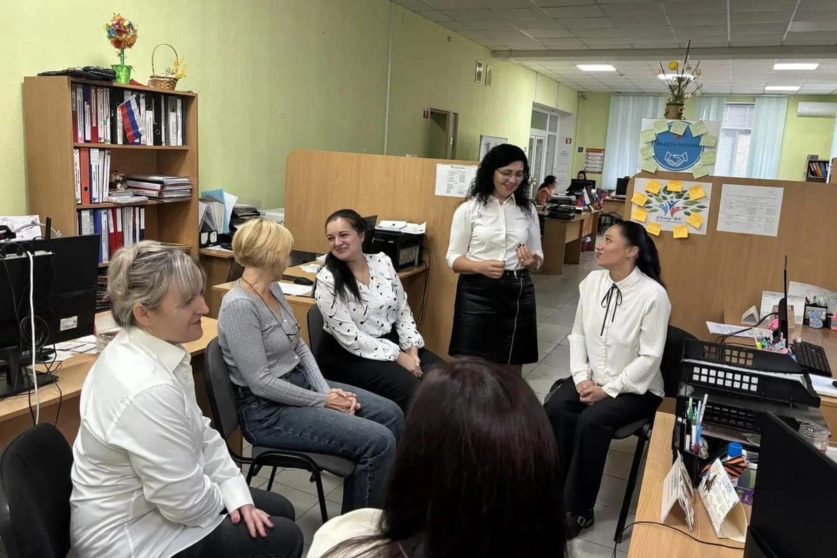 Women’s club from Rozovka held a teleconference with colleagues from Murmansk