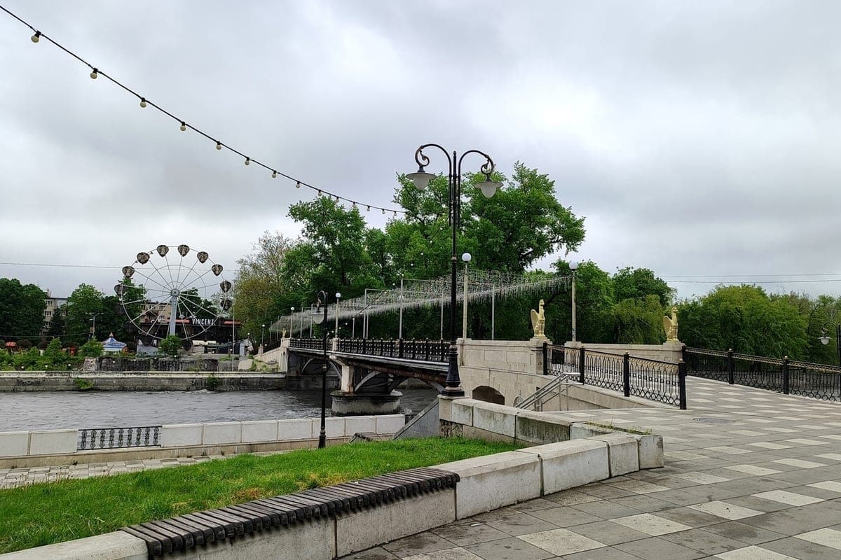 In the Central Park of Vladikavkaz will create a recreation area with a fountain-waterfall