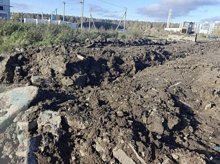Бульдозер и грузовик изъяли после сброса сомнительных отходов в почву Ленобласти