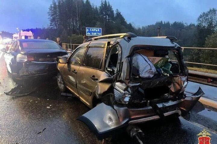 Two adults and a child were injured in a mass accident on the highway “Kola”