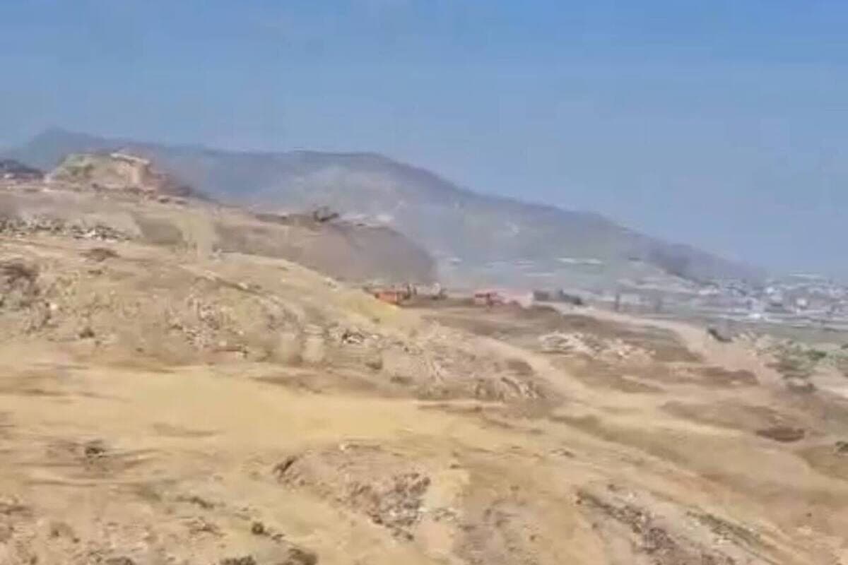 In the landfill near Makhachkala extinguished the fire