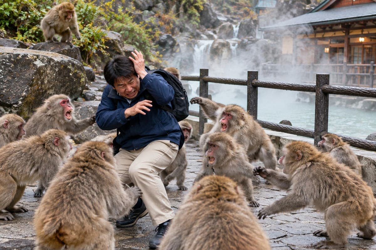 Aggressive macaques take over Japanese resort: residents fear attacks