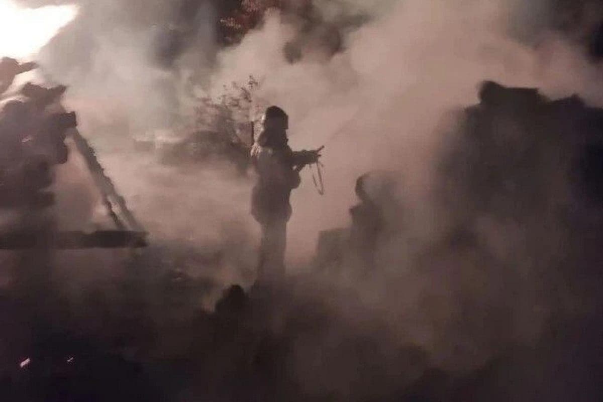In the Orsha district burned private household