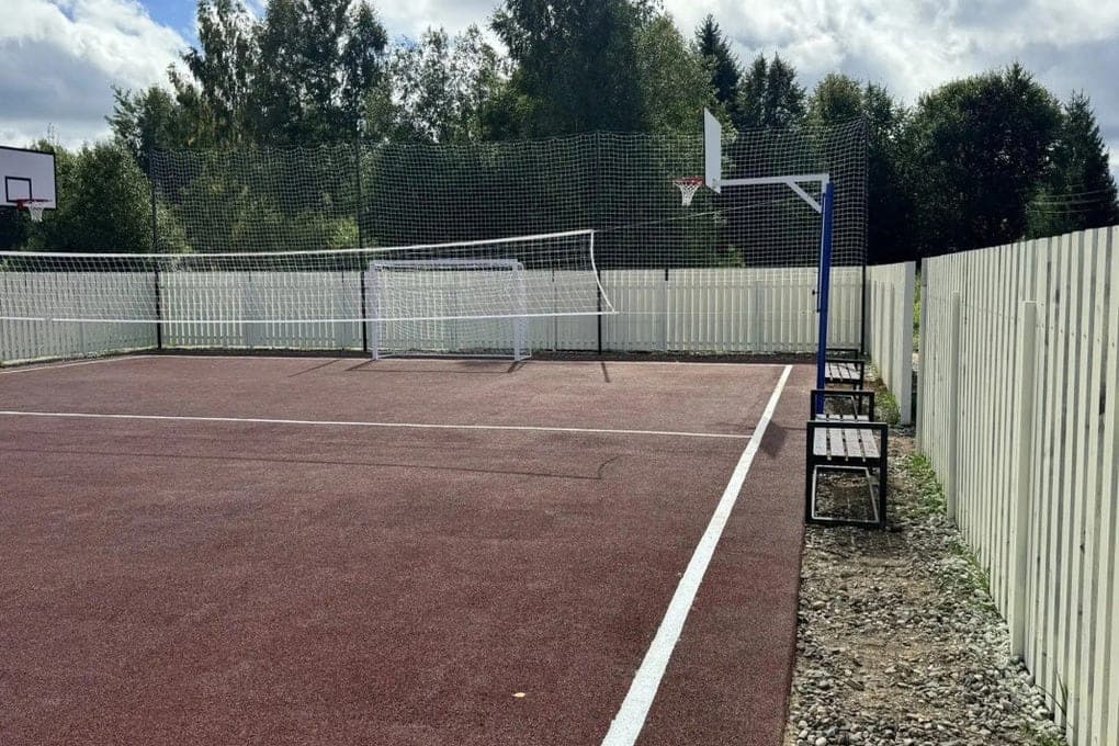 Modern sports ground opened in one of the villages of the Ustyuzhensky district