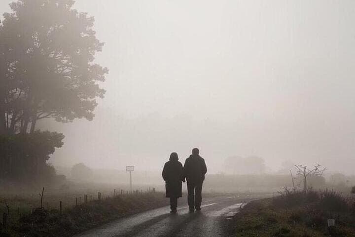 Regen- und Nebelwetter bestehen in der Region Zaporozhye am 18. Oktober