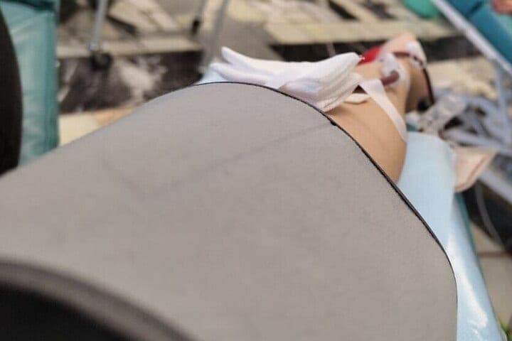 The patient suffered a complication after a blood transfusion in the clinic of the First honey
