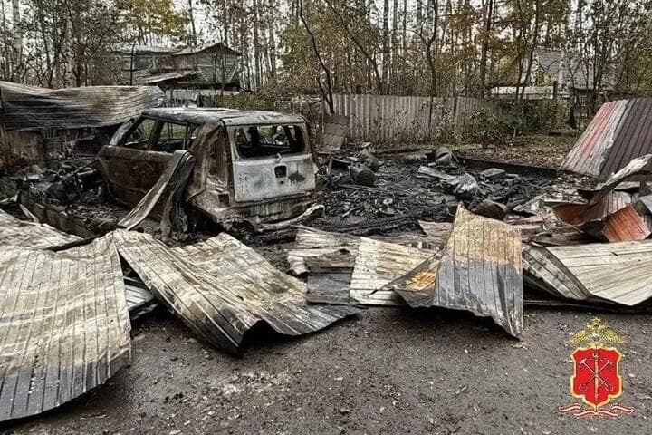 In Murino, a neighbor left ashes from the garage and car