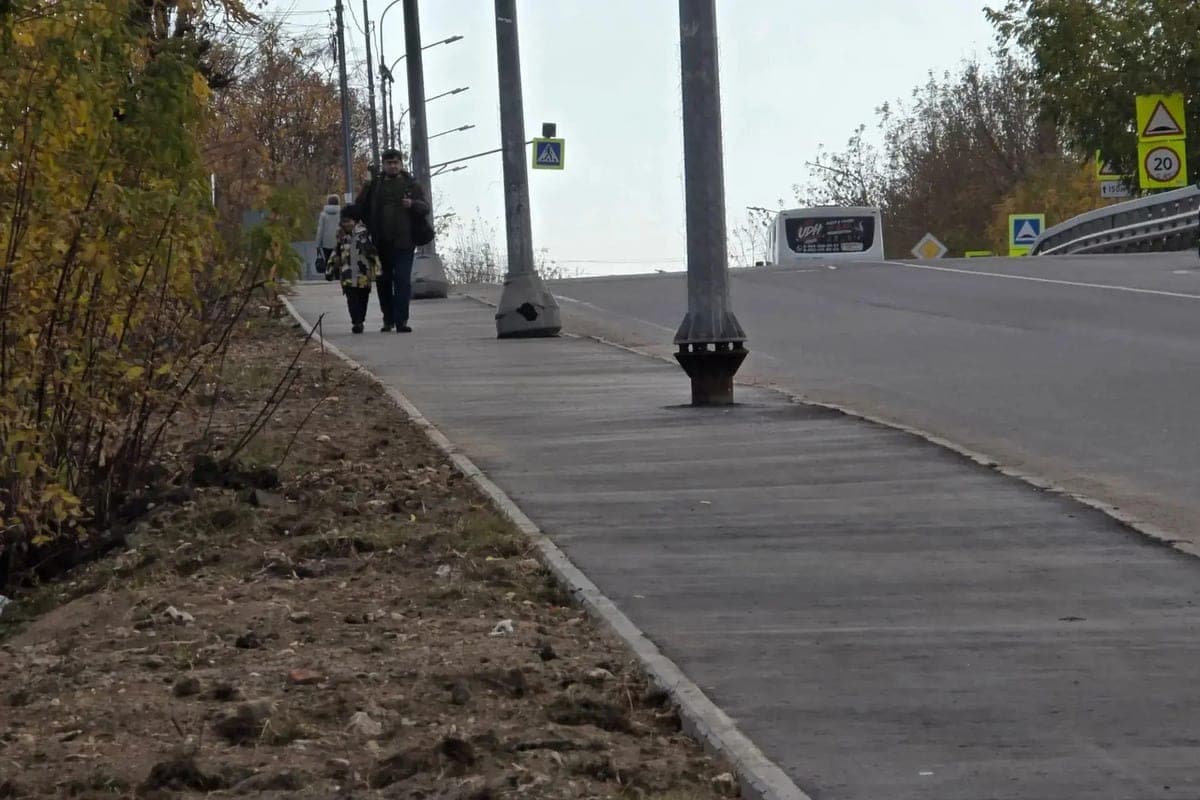 В Серпухове появились две новые пешеходные дорожки