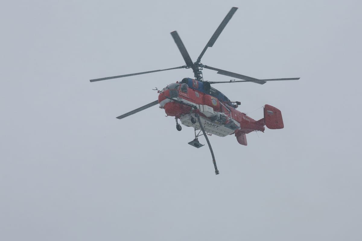 To extinguish the fire in the sanatorium " Narrow & #34; can attract helicopters