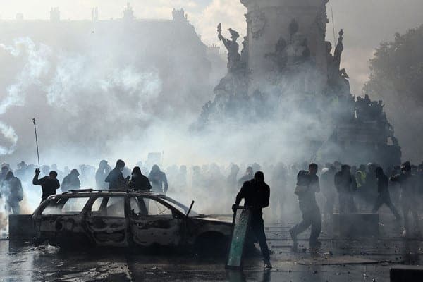A nationwide protest in France on October 17. Photo report