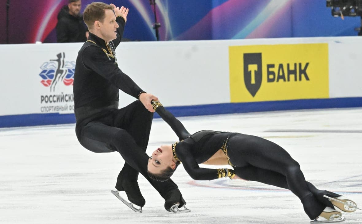 Russian champions took silver at the first stage of the ISU Grand Prix in five years