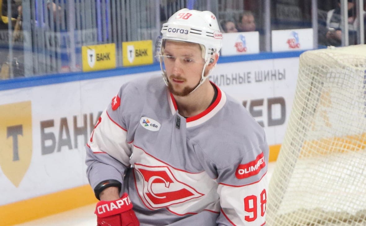 Spartak scored a goal in the KHL ricochet on behalf of his player