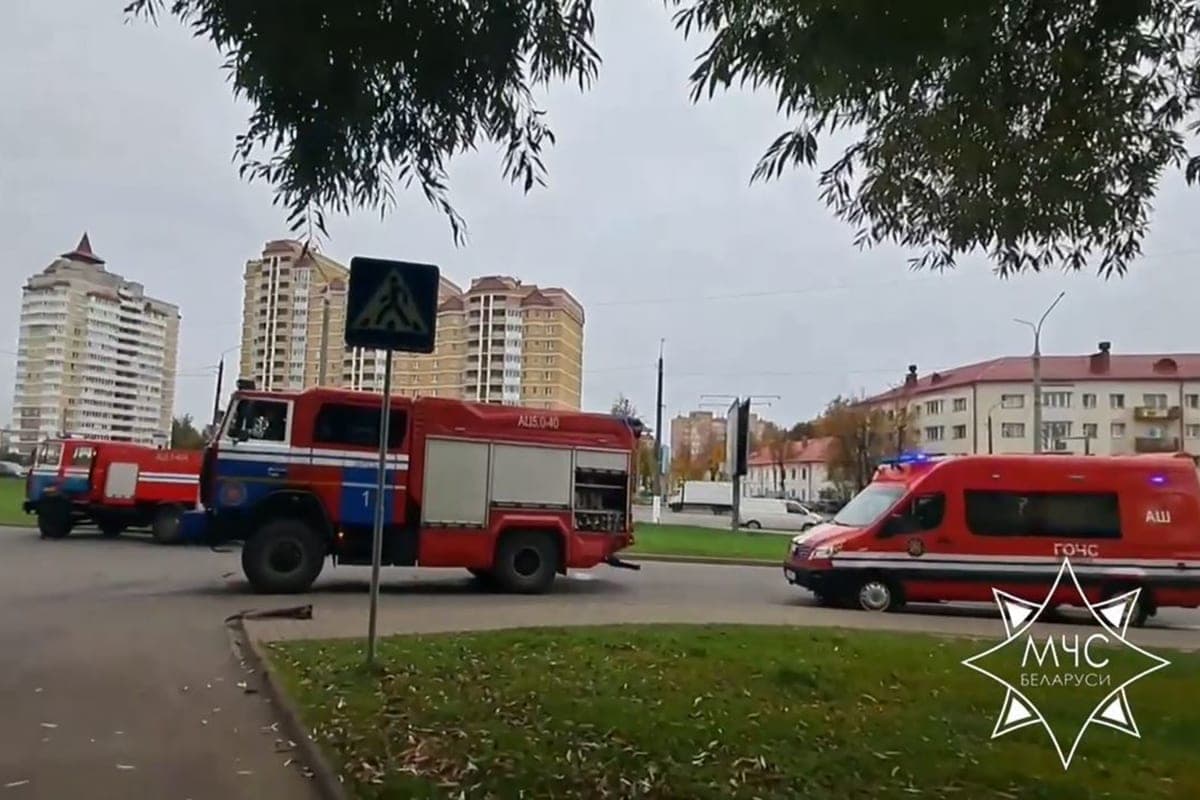 Rescuers eliminated the fire at the enterprise in Vitebsk