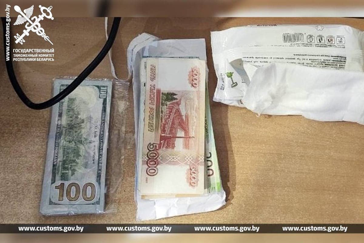 Семейная пара пыталась незаконно ввезти в Беларусь деньги, спрятанные в упаковках от салфеток