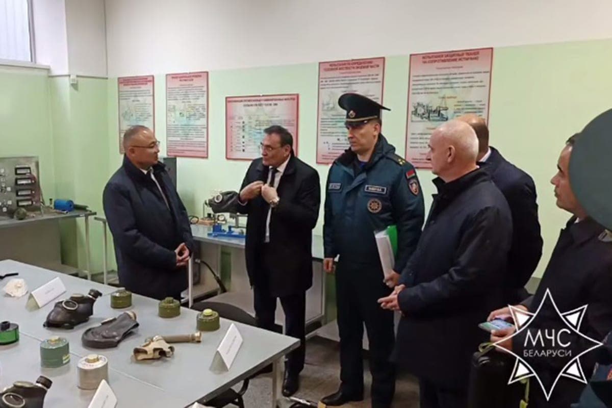 The delegation of the Ministry of Emergency Situations of Uzbekistan visited the test site and the Test Center of the University of Emergencies