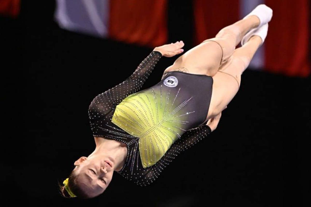 Belarusian trampoline Yana Lebedeva won the overall standings of the World Cup