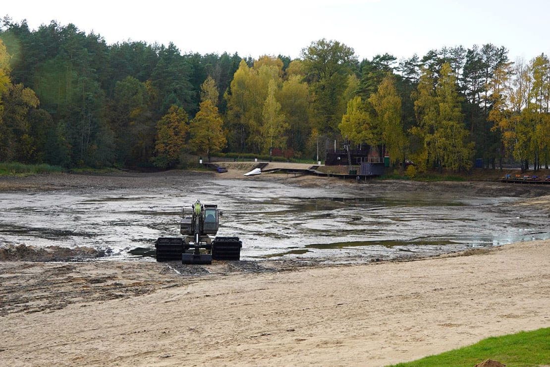 Pologic shores, fresh sand and architectural forms: in Mogilev, the aqua zone in the Pechersk forest park is being updated