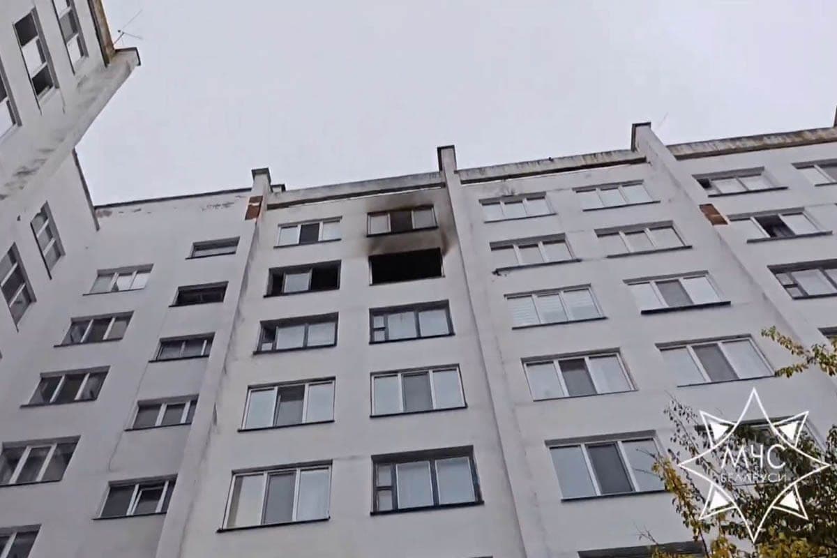 Пожар в могилевском общежитии: эвакуировано более 100 человек