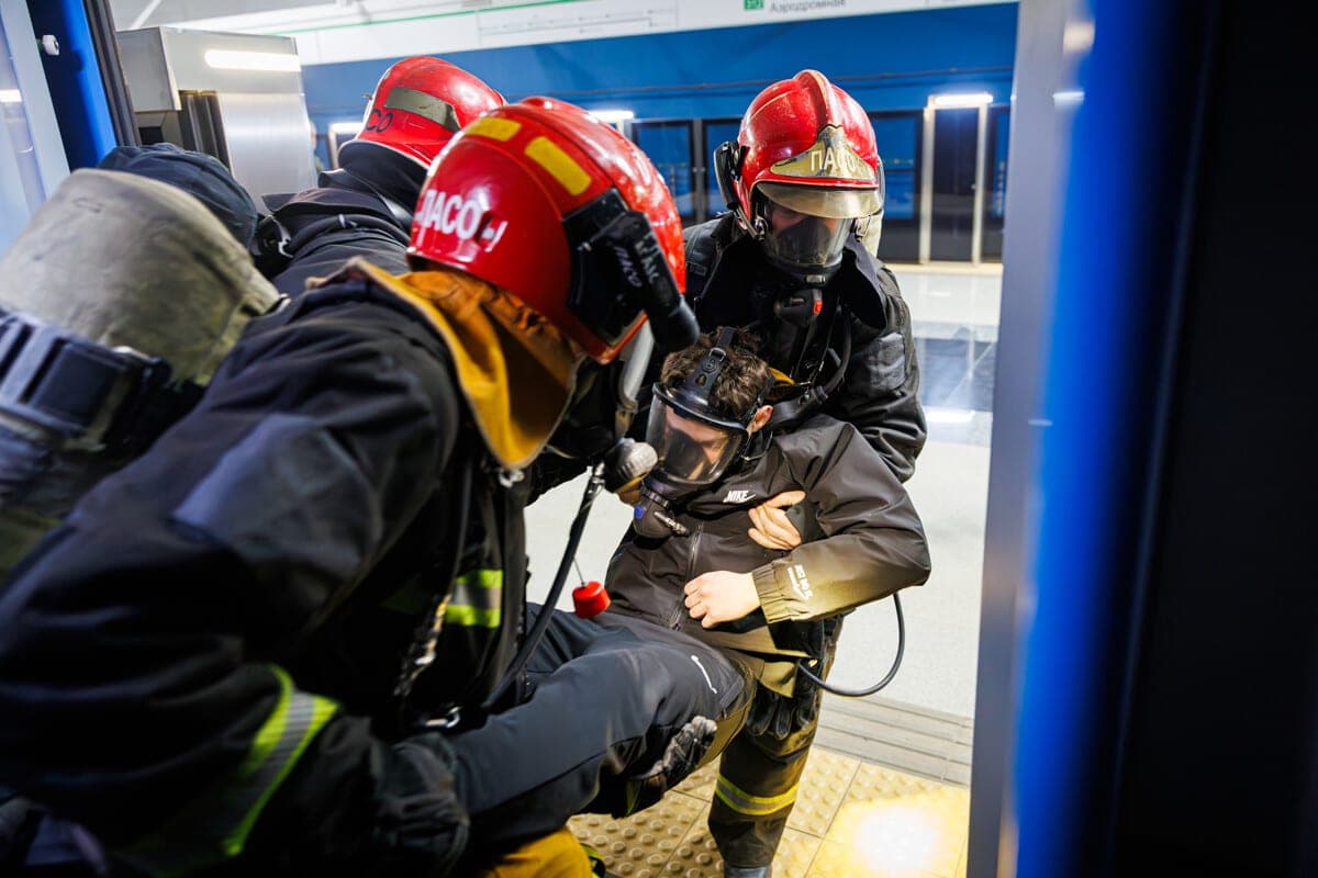 In the night from 27 to 28 October at the metro station “October” will be the exercises of the Ministry of Emergency Situations