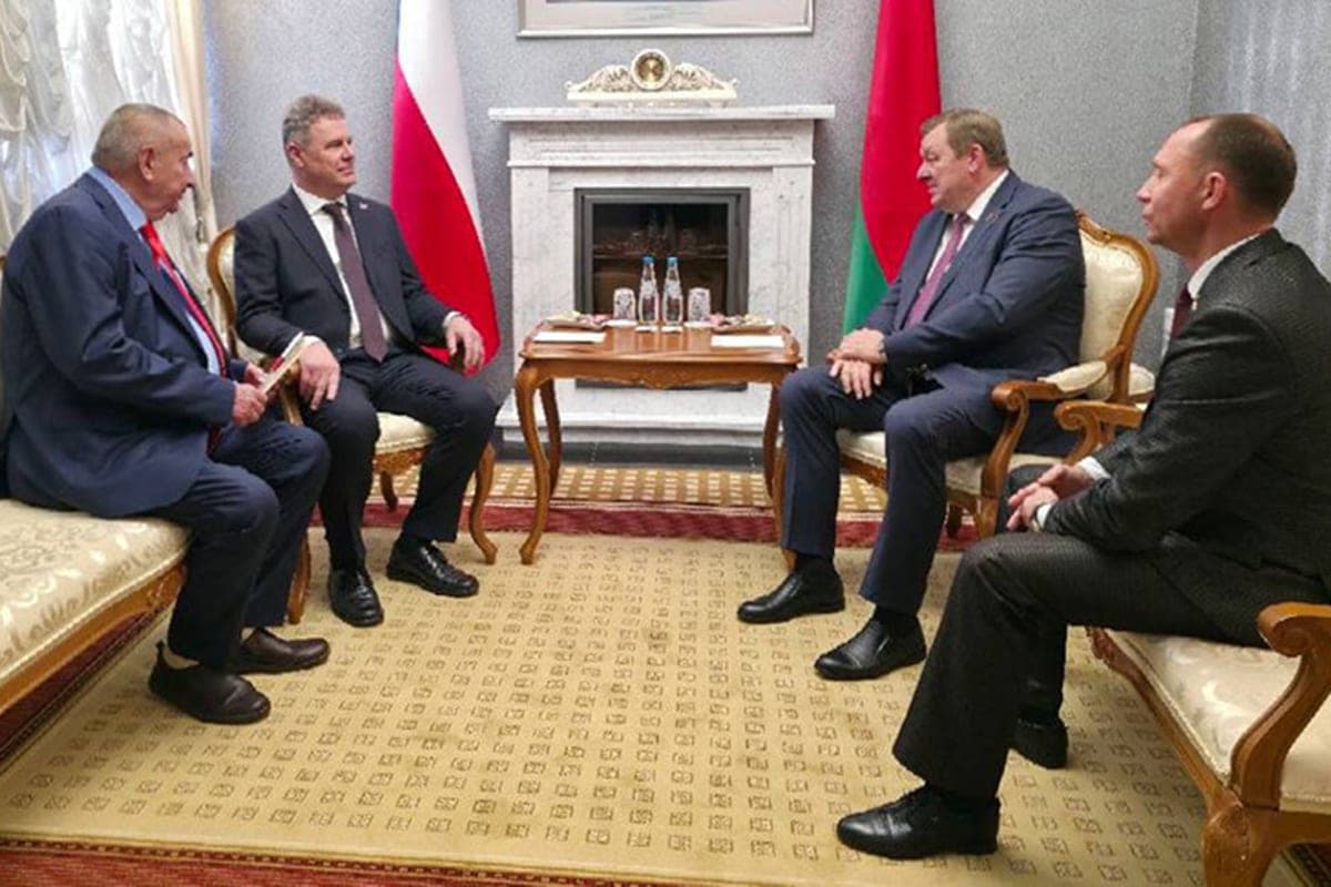 Aleynik at a meeting with representatives of the Communist Party of the Czech Republic and Moravia: diplomacy serves to find common ground