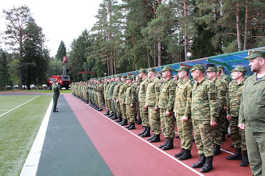 Военнообязанные территориальных войск Заводского района Минска приняли присягу