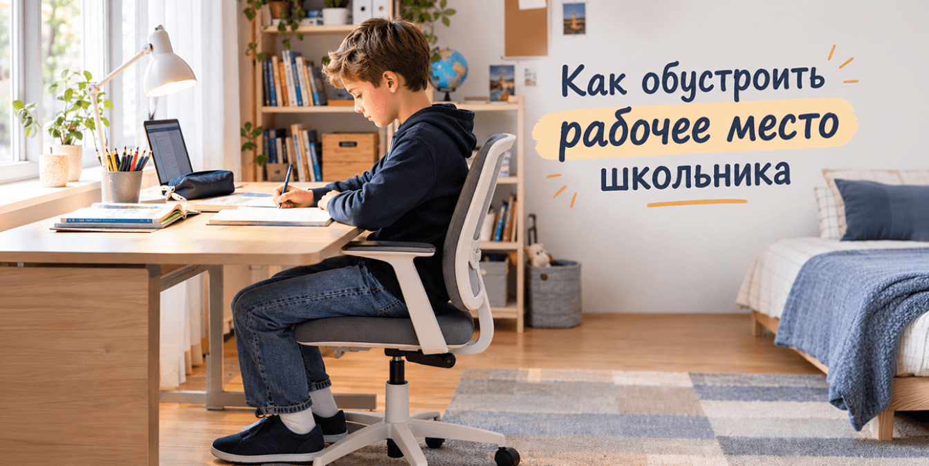 Как обустроить рабочее место школьника, чтобы сохранить осанку и зрение: рекомендации врачей