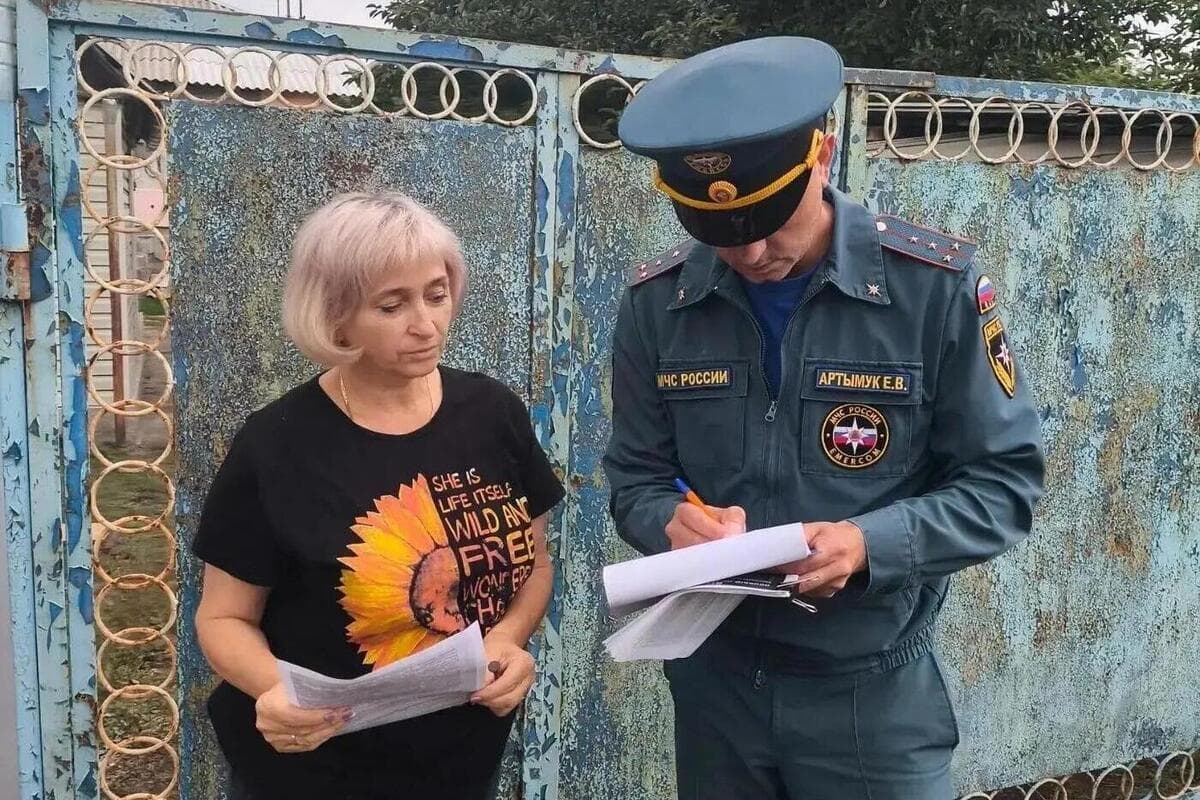 В Антраците провели профилактический обход частного сектора