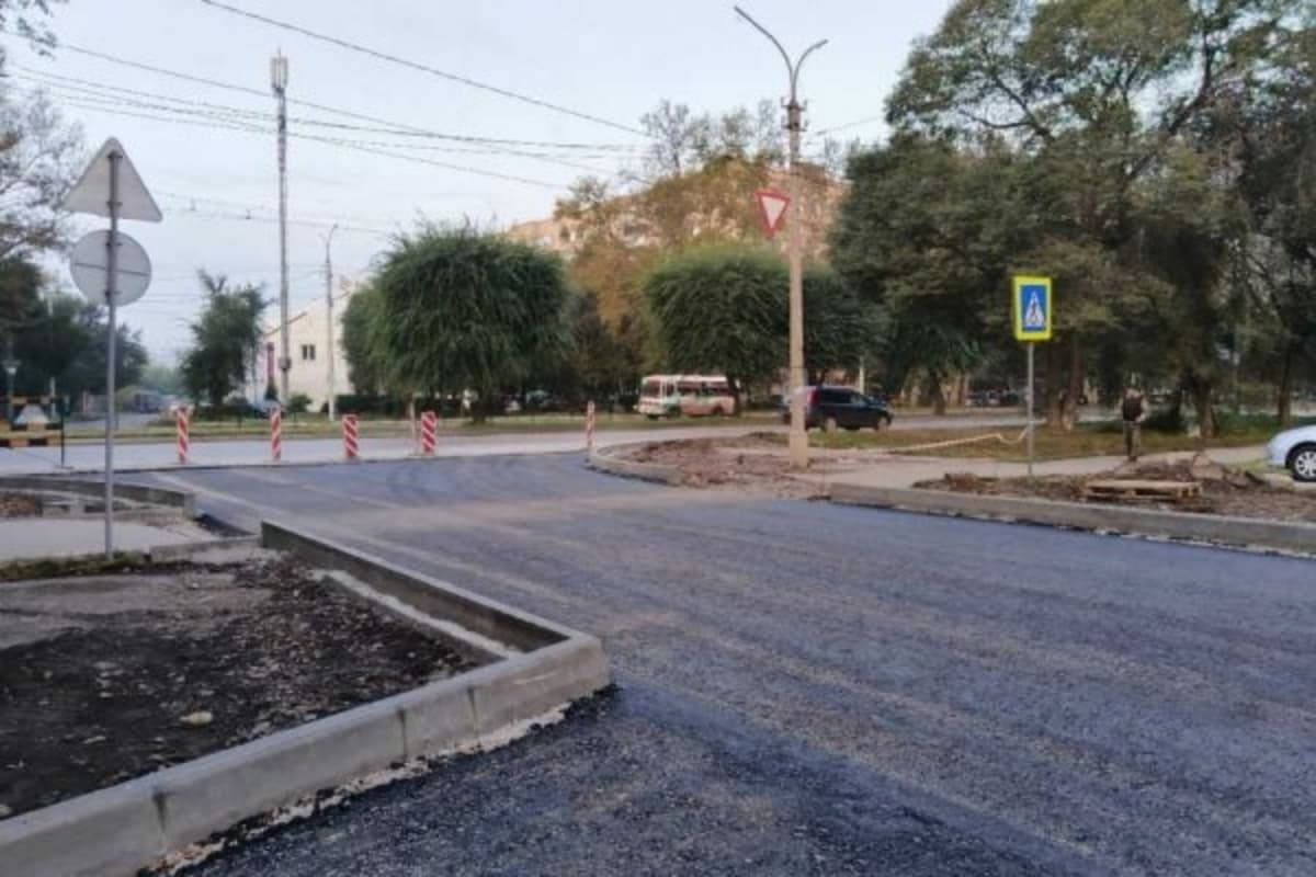 Улицу Комарова в Абакане капитально ремонтируют за 84 млн рублей