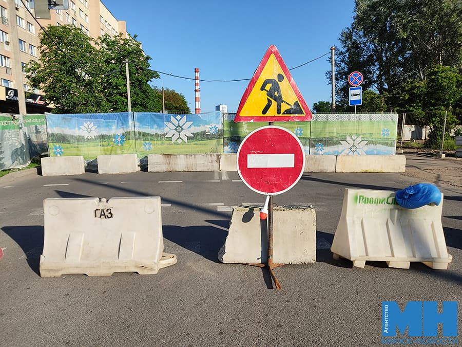Участок ул. В. Хоружей в Минске временно перекроют из-за ремонта дороги