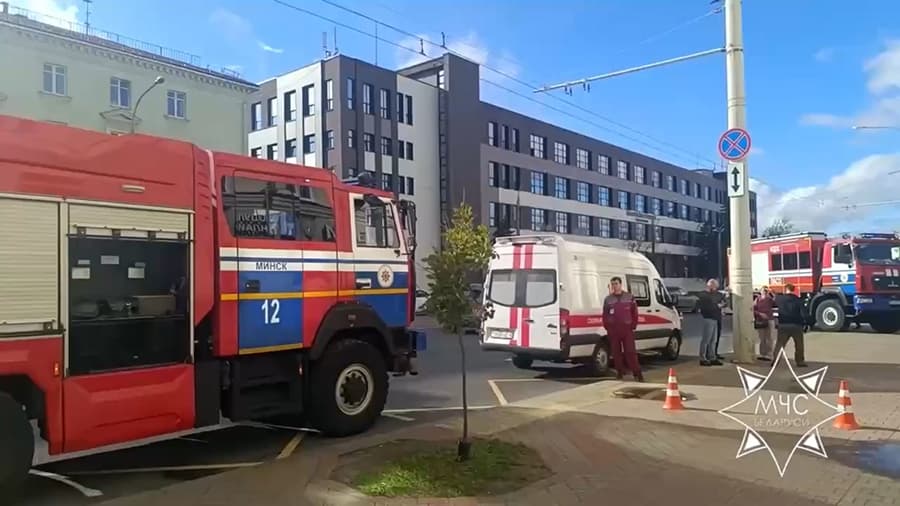 В Минске ликвидировали загорание в общежитии на ул. Красной