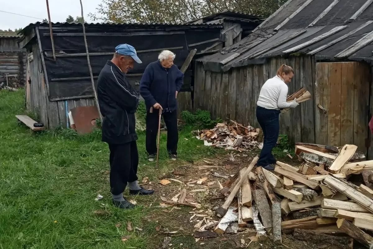 Заготовили дрова и подготовили теплицы: чем заняты «Особенные волонтёры»