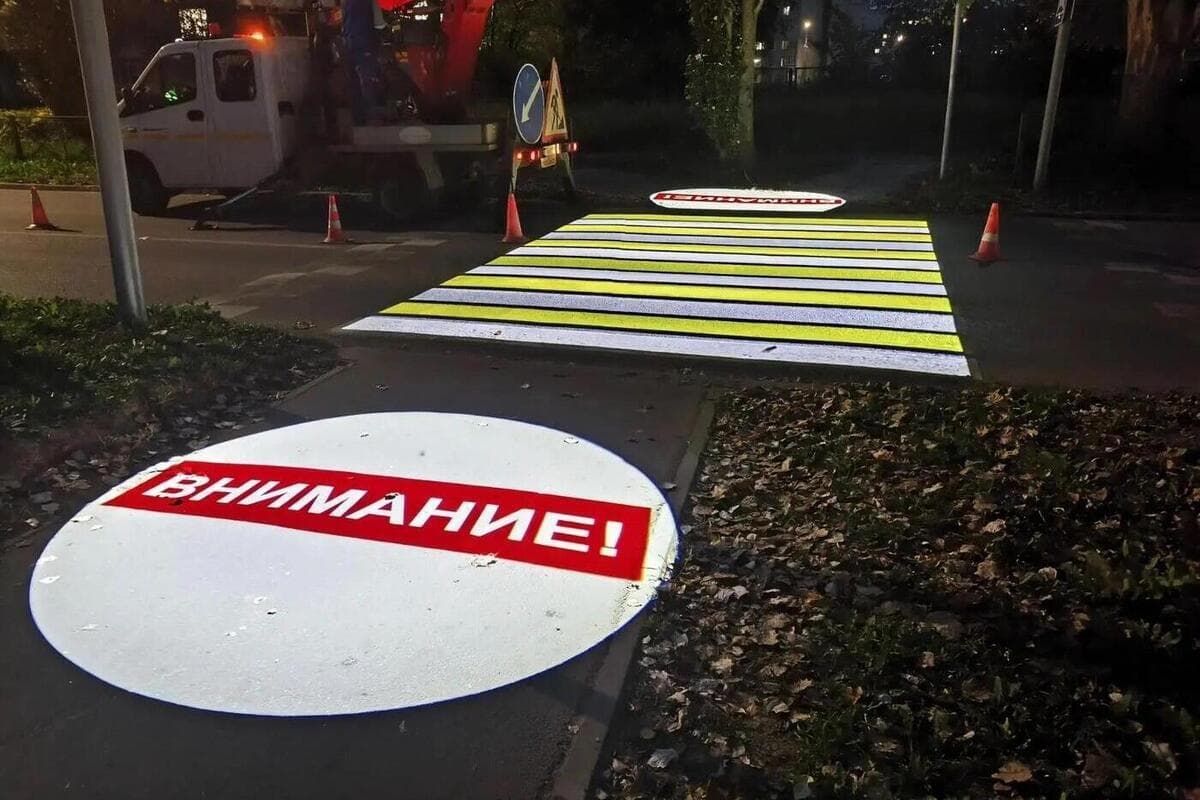 Еще две светящиеся «зебры» появились в Новочебоксарске