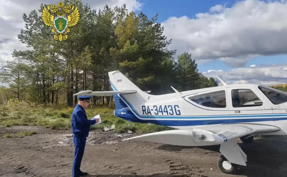 Легкомоторный самолет приземлился на автодорогу в Ульяновской области