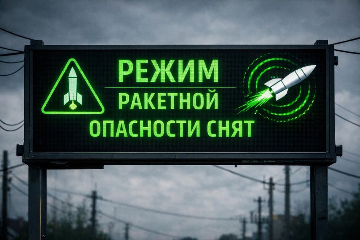 Режим ракетной опасности снят