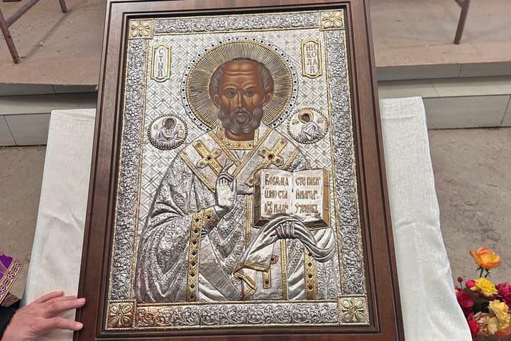 Икона святителя Николая со Святой Горы Афон прибыла в один их храмов Орловской области