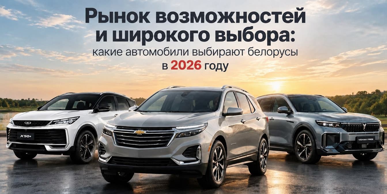 Какие автомобили выбирают белорусы в 2026 году
