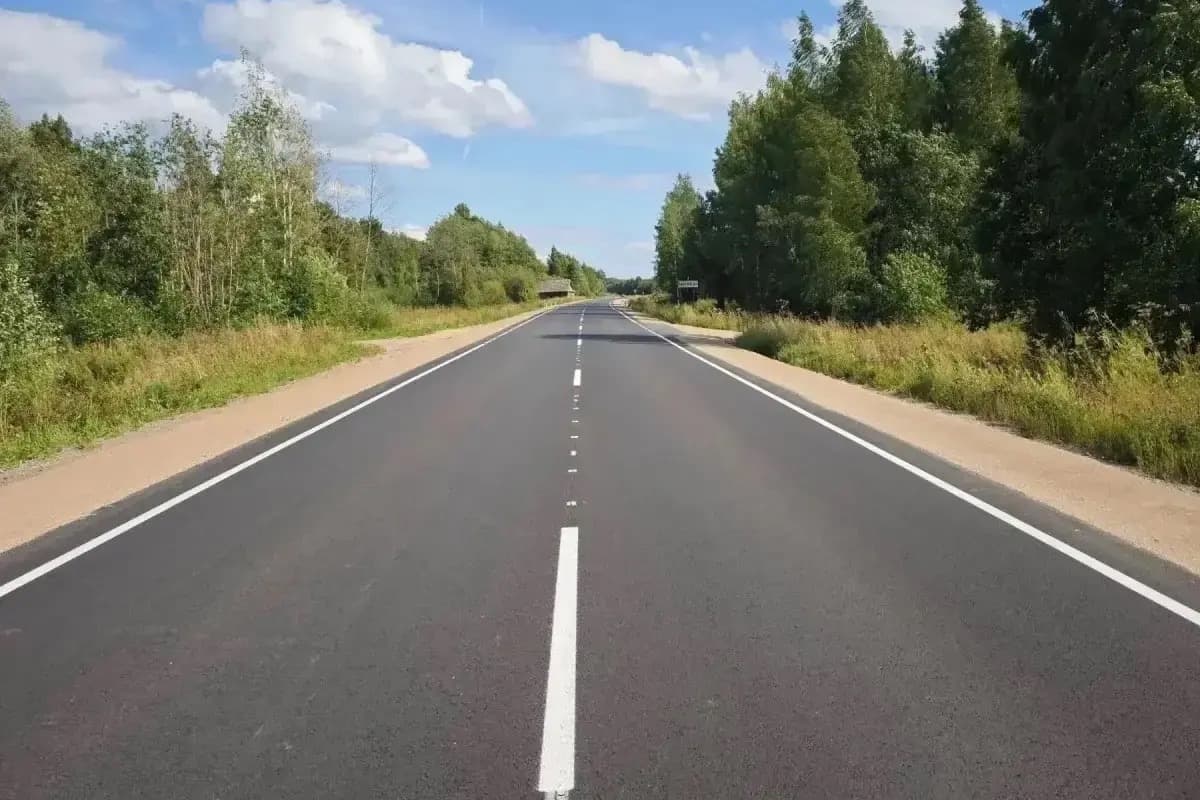 Участок дороги Череповец – Белозерск – Липин Бор отремонтировали в Белозерском округе