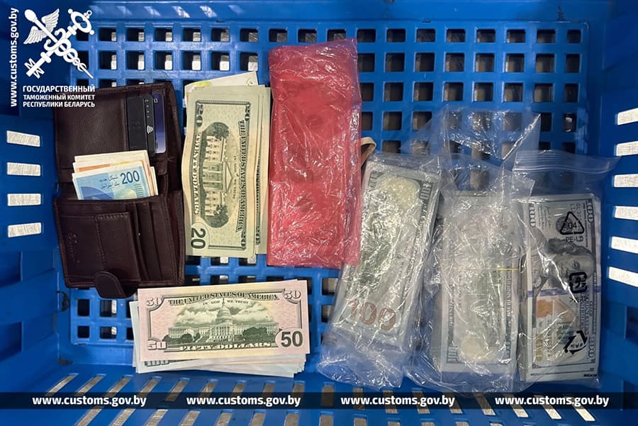 At the National airport of Minsk customs stopped the transportation of large amounts of cash from Israel