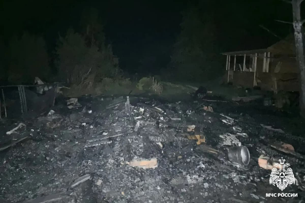 The body of a man found in a burning house in the Tver region