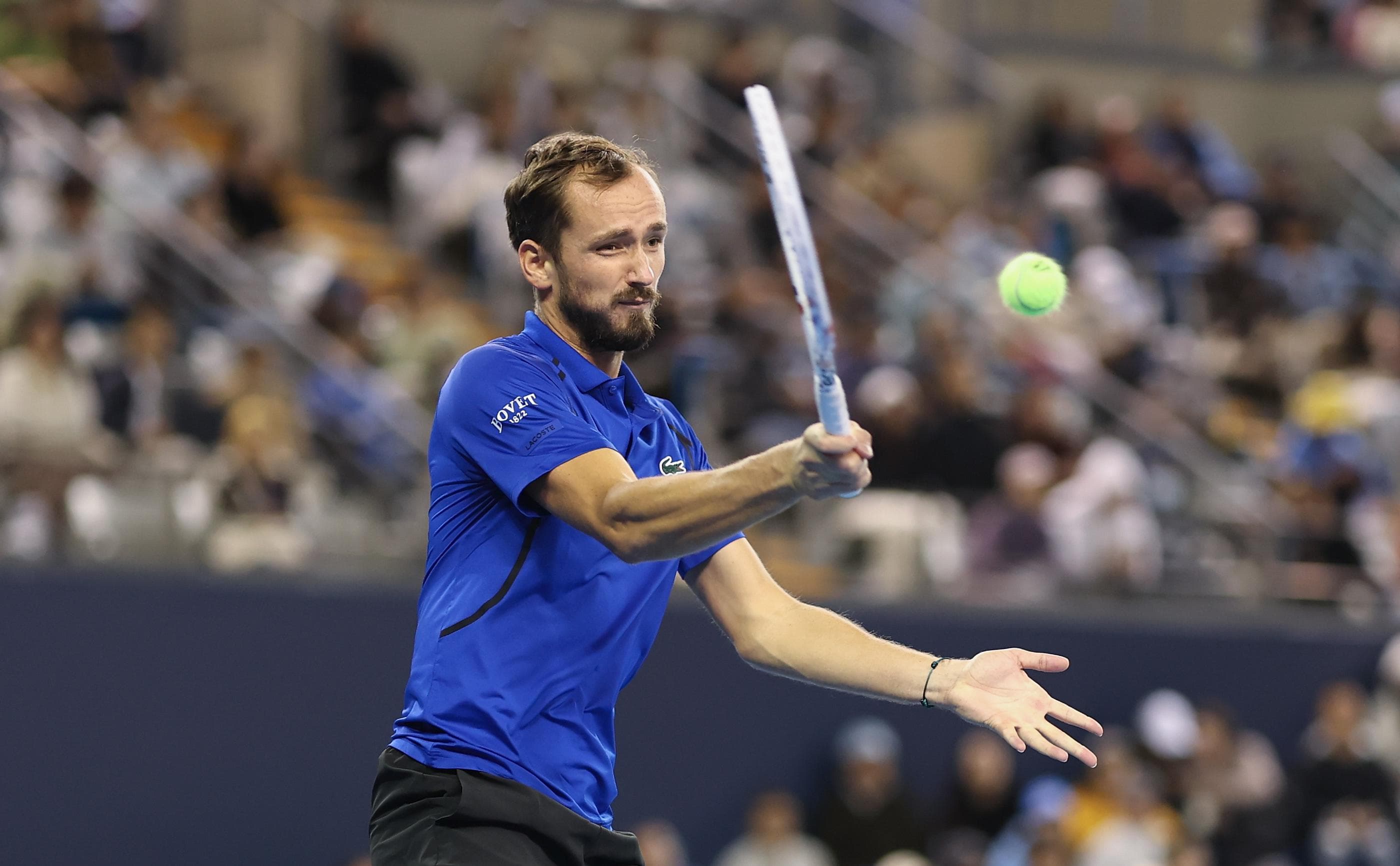 Medvedev was disqualified in the match with Djokovic for hitting a fan