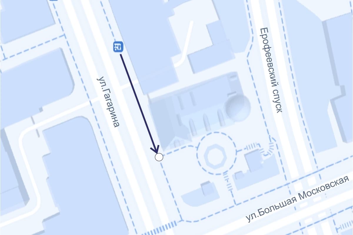 In Vladimir will change the place of the stop “Gagarin Street”
