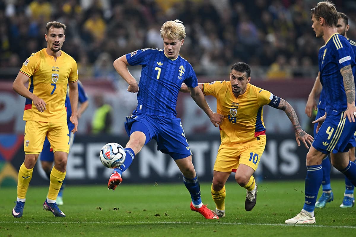 Team Sweden achieved a minimal victory over Romania in the game of the football League of Nations