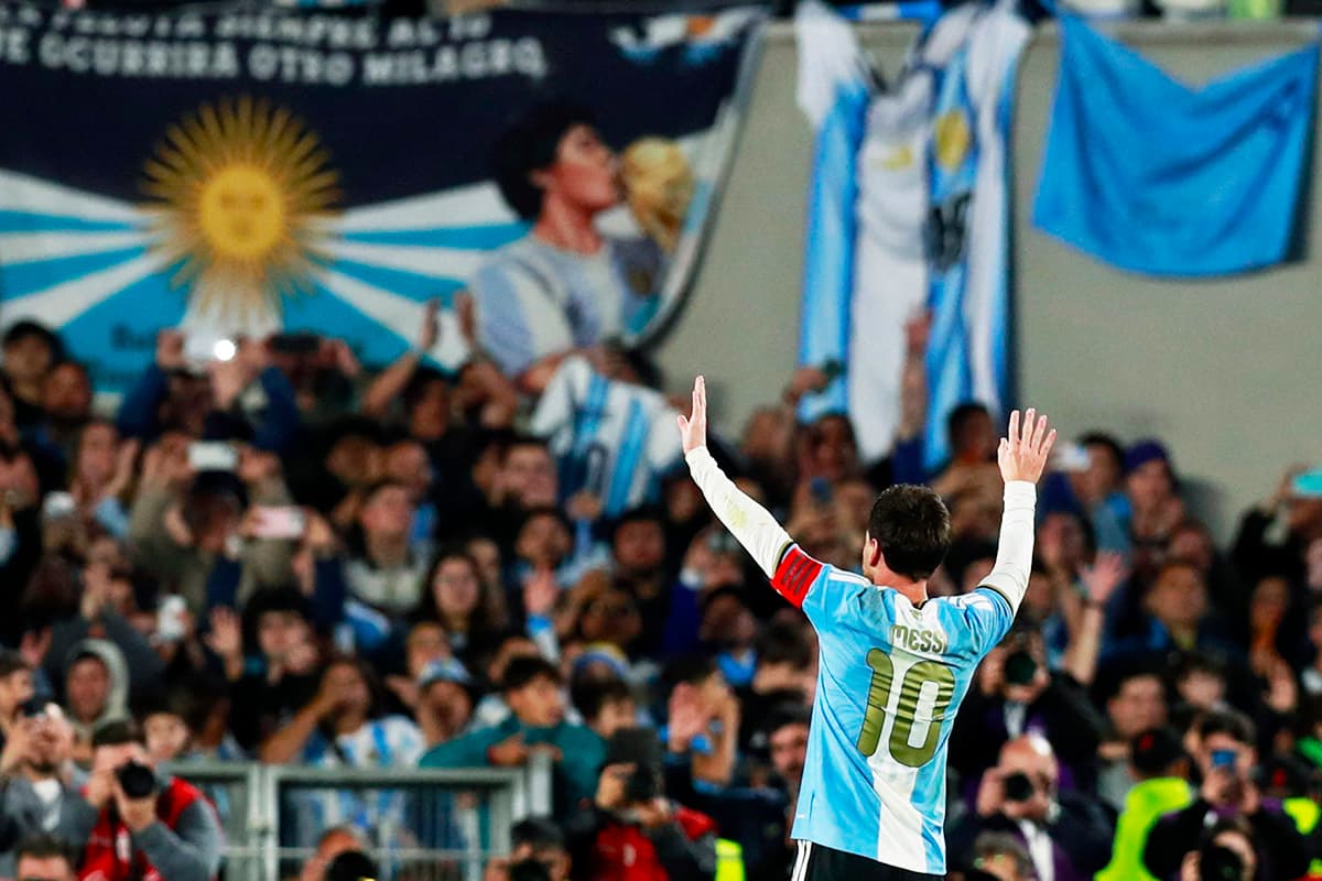 Messi hielt ein Abschiedsspiel für die argentinische Nationalmannschaft im Fußball