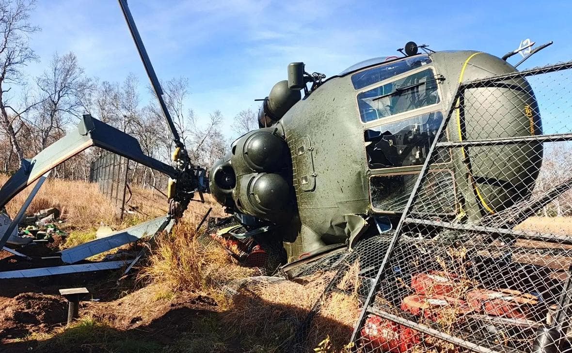 سلمت روزافياتسيا بحادث الهبوط الحاد لطائرة عمودية من طراز Mi-8 في كامتشاتكا