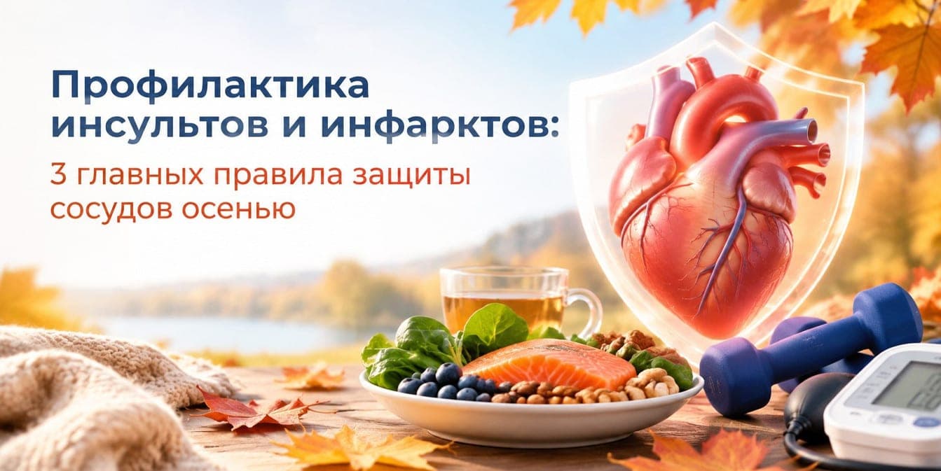 Prevention of strokes and heart attacks: 3 main rules for vascular protection in autumn